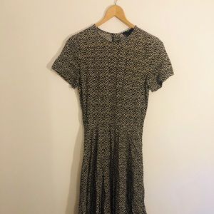 H&M pleated Skirt Fit&Flare Dress